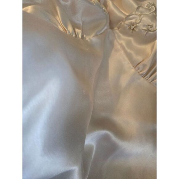 Etienne Cream Lace-Trimmed Nightgown honeymoon fairycore romance bride - Picture 8 of 11